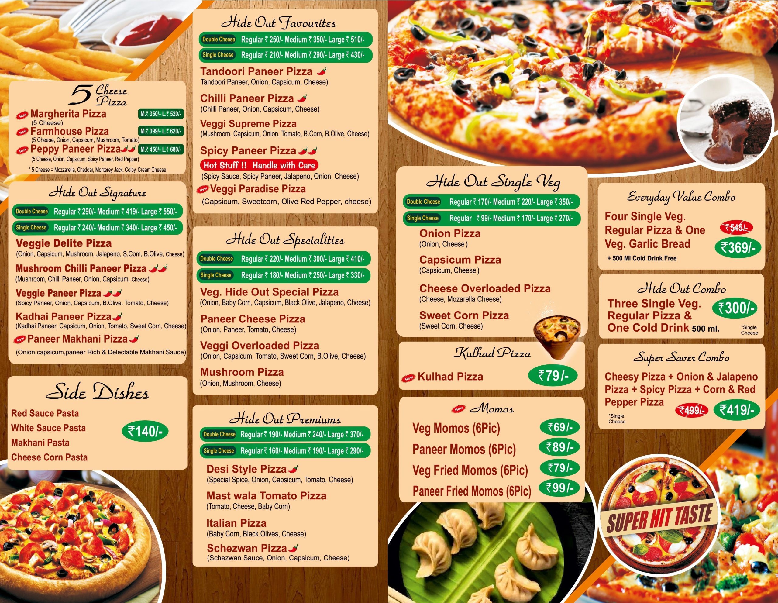 Our Pizza's